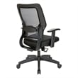 Space Seating 24/7 Intense Use Office Chair Breathable Air Grid in Black Fabric