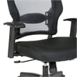 Space Seating 24/7 Intense Use Office Chair Breathable Air Grid in Black Fabric