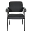 Visitor's Chair Black Frame with Padded Arms
