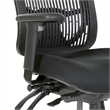 Contoured Black Plastic Back Manager's Chair