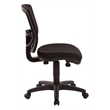 ProGrid Mesh Back Armless Task Chair with Padded Black FreeFlex Fabric Seat
