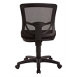 ProGrid Mesh Back Armless Task Chair with Padded Black FreeFlex Fabric Seat