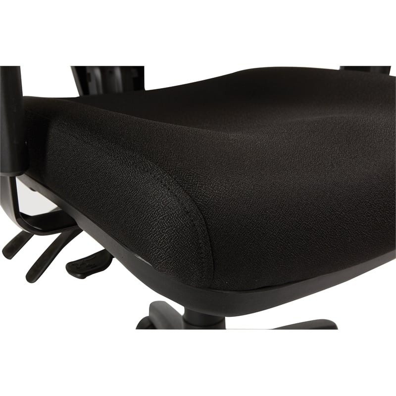 High Back Multi Function Ergonomic Chair in Black Fabric