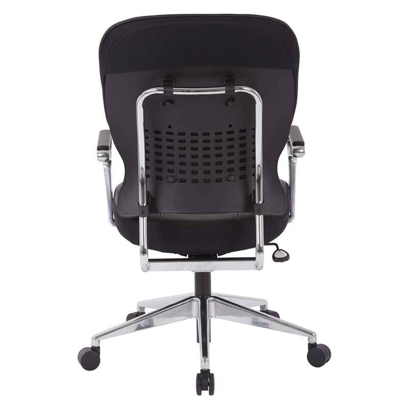 Black Bonded Leather Seat and Back Managers Chair