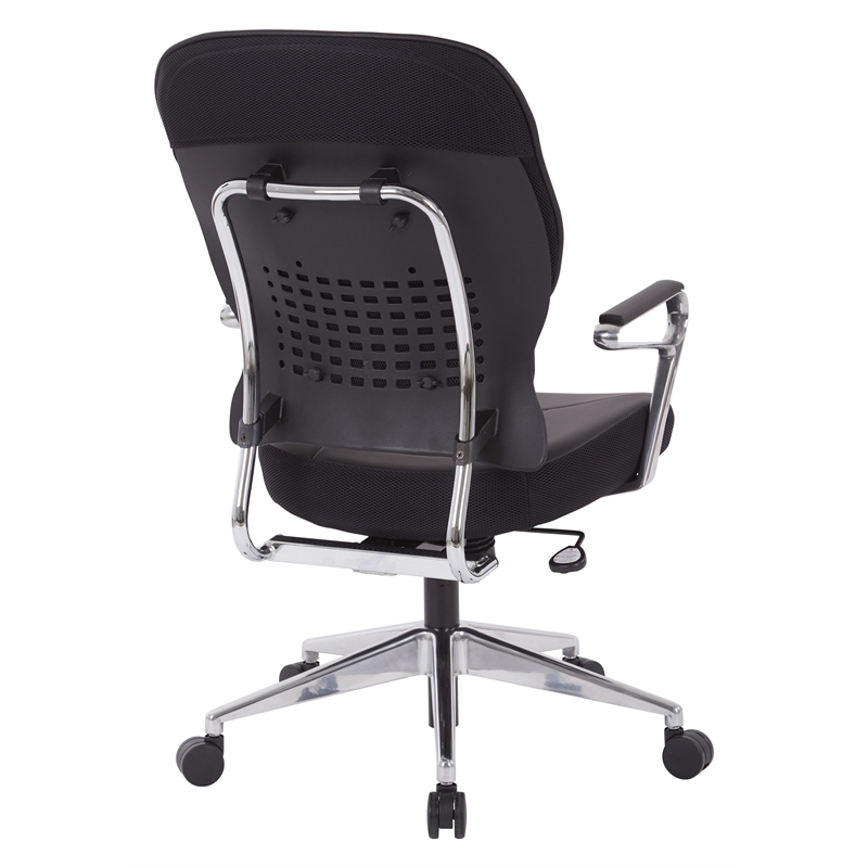 Black Bonded Leather Seat and Back Managers Chair
