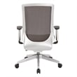 High Back Black Vertical Mesh Chair with Black Bonded Leather Seat