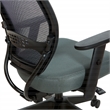 Air Grid and Mesh Office Chair in Gray Fabric Seat