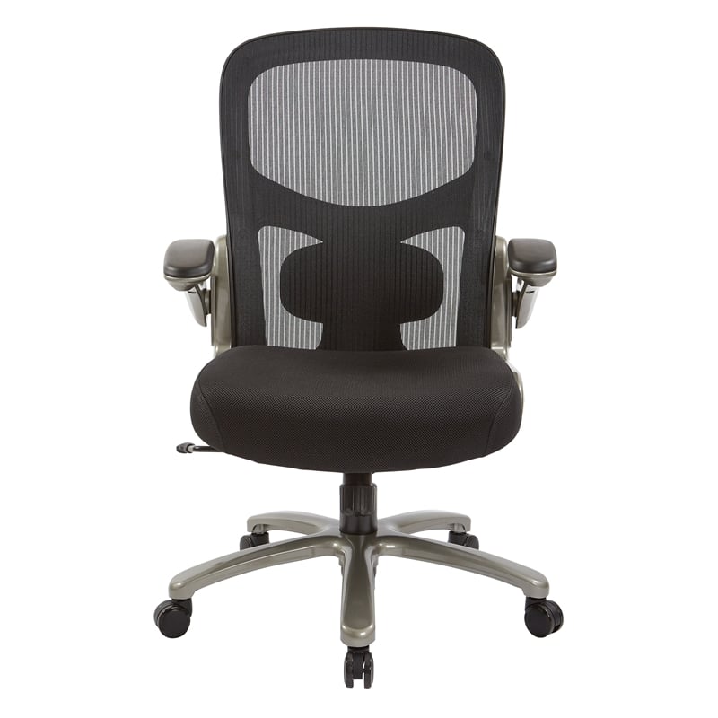 Big and Tall Mesh Back Executive Chair with Black Mesh Fabric Seat