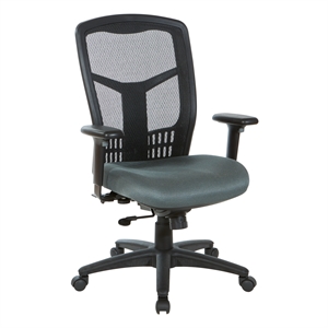 ProGrid High Back Manager's Chair in Fun Colors Gray Fabric