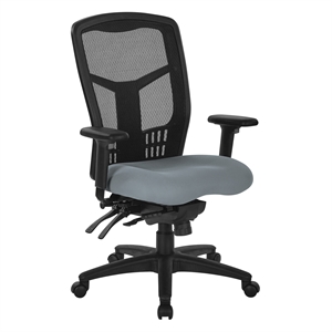 ProGrid High Back Mesh Manager's Chair in Fun Colors Gray Fabric