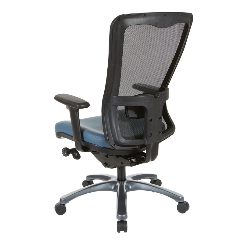 ProGrid High Back Mesh Fabric Chair in Dillon Blue