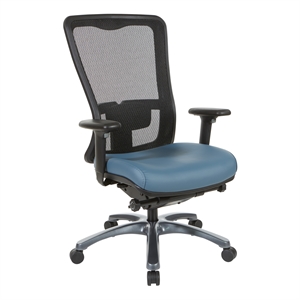 ProGrid High Back Mesh Fabric Chair in Dillon Blue