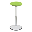 Active Perch Seat with White Frame and Green Fabric 24
