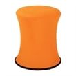 Active Height Stool with White Frame and Orange Fabric 18
