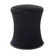 Active Height Stool in Black Fabric Adjustable Height 18
