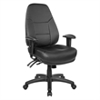 Deluxe Multi-Function High Back Chair in Dillon Black Faux Leather