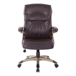 High Back Executive Manager's Chair with Espresso Bonded Leather