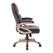 High Back Executive Manager's Chair with Espresso Bonded Leather
