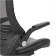 Screen Back Manager's Chair in Black Faux Leather Seat