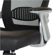 Screen Back Chair with Black Faux Leather Seat