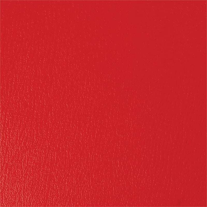 Executive Chair with Thick Padded Red Faux Leather Seat