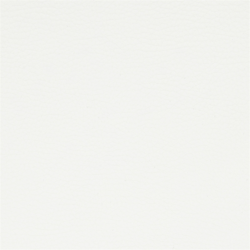 Executive Mid-Back Chair in White Faux Leather with Padded Arms