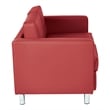 Pacific Loveseat In Dillon Lipstick Red Faux Leather by Office Star