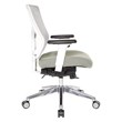 Pro Grid Gray Mesh Fabric Mid Back Chair with 2-Way Adjustable Arms