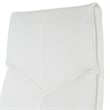 Deluxe High Back Executive Chair in White Dillon Snow Faux Leather