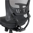 Manager's Chair  Mesh Screen Seat and Back in Black Fabric