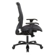 Air Grid Big & Tall Ergonomic Chair with 2-Way Adjustable Arms in Black Fabric