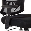 Mesh Back & Seat Locking Tilt Task Chair with Chrome Base in Black Fabric