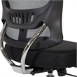 Mesh Back & Seat Locking Tilt Task Chair with Chrome Base in Black Fabric