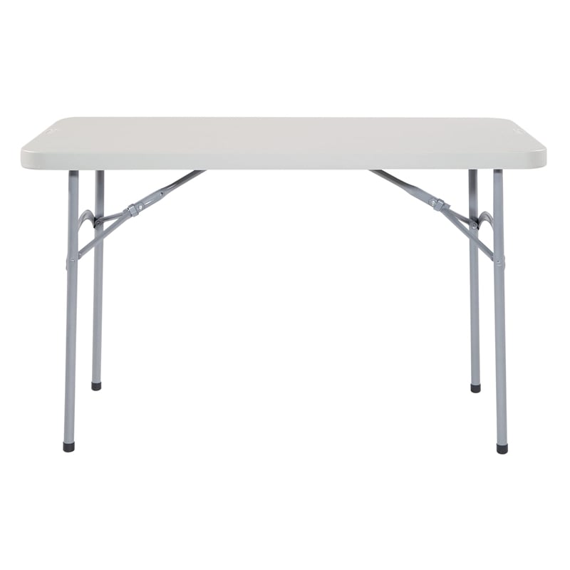 4' Light Gray Resin Multi Purpose Table Ideal for Indoor or Outdoor Use