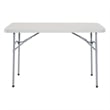 4' Light Gray Resin Multi Purpose Table Ideal for Indoor or Outdoor Use