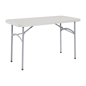 4' Light Gray Resin Multi Purpose Table Ideal for Indoor or Outdoor Use