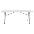 Office Star 6 foot Resin Multi Purpose Table in Light Gray