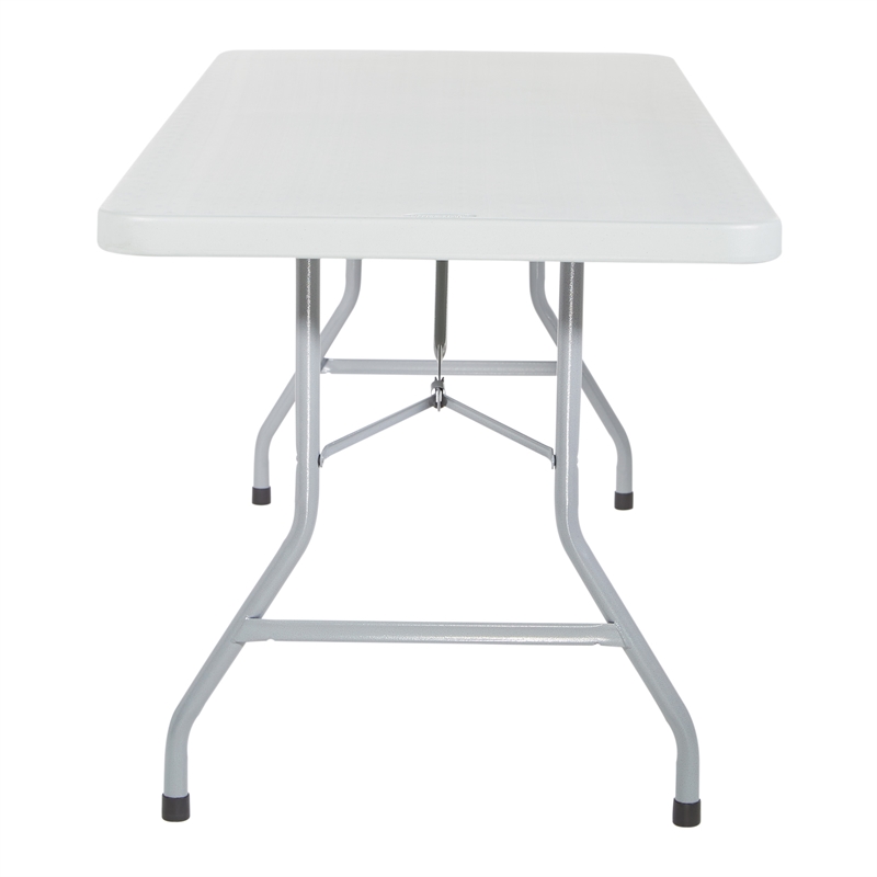 Office Star 6 foot Resin Multi Purpose Table in Light Gray