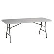 Office Star 6 foot Resin Multi Purpose Table in Light Gray