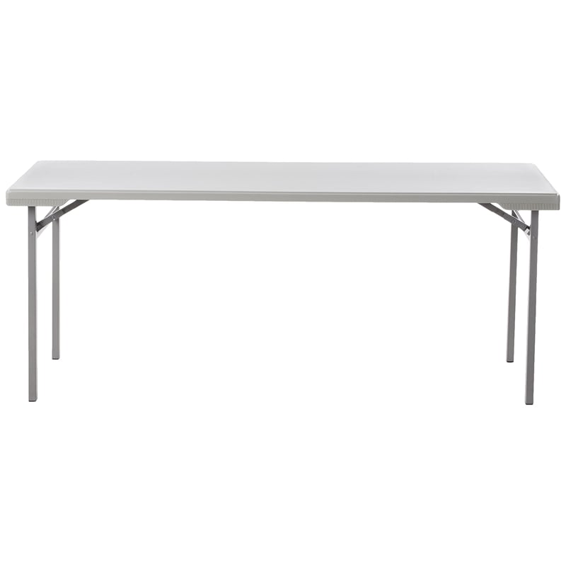 Resin Light Rectangular Training Multi Purpose Table in Gray