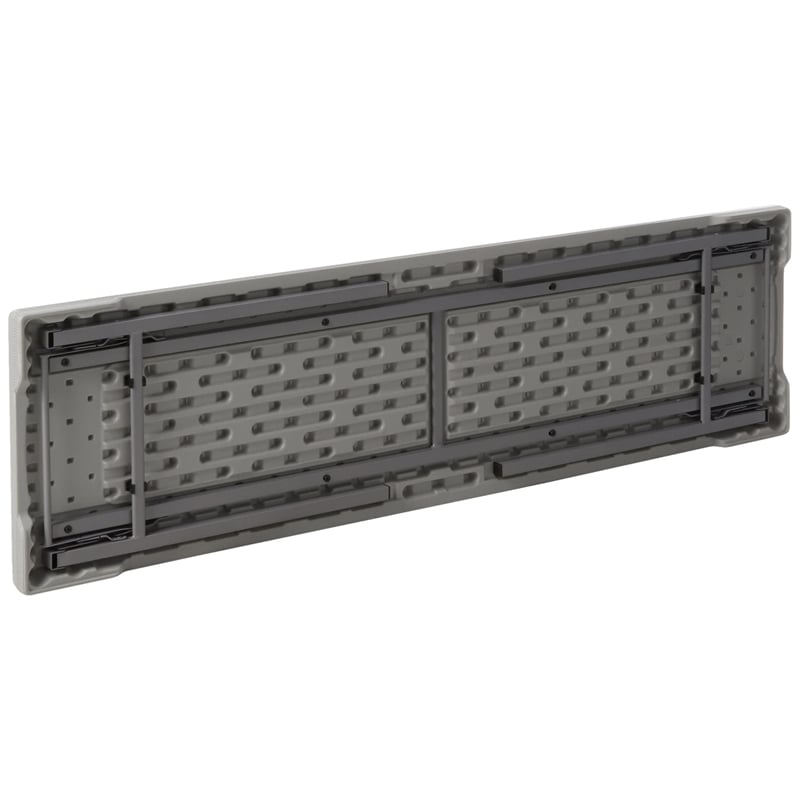 Resin Light Rectangular Training Multi Purpose Table in Gray