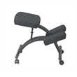 Ergonomically Designed Knee Chair with Memory Foam in Black and Metal Frame