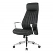 High Back Office Chair in Dillon Black in Antimicrobial Fabric