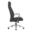 High Back Office Chair in Dillon Black in Antimicrobial Fabric
