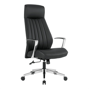 high back office chair in dillon black in antimicrobial fabric