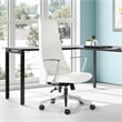 High Back Office Chair in Dillon Snow White in   Fabric