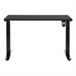 Prado Table with Black Engineered Wood Top and Base 2-Stage One Motor