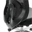 Black Vertical Mesh Back Manager's Chair with Black Bonded Leather Seat