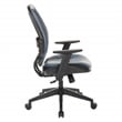 Dark Air Grid Back Managers Office Chair with Dillon Blue Fabric Seat