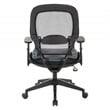 Dark Air Grid Back Managers Office Chair with Dillon Blue Fabric Seat